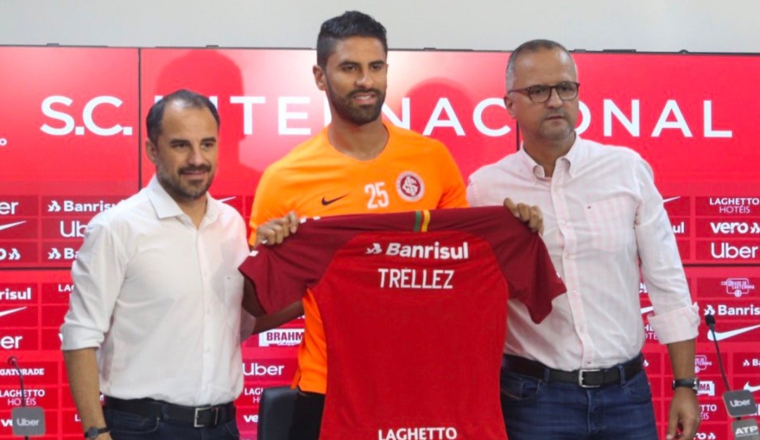 Santiago Tréllez Inter: Santiago Tréllez fue presentado en Inter de Portoalegre