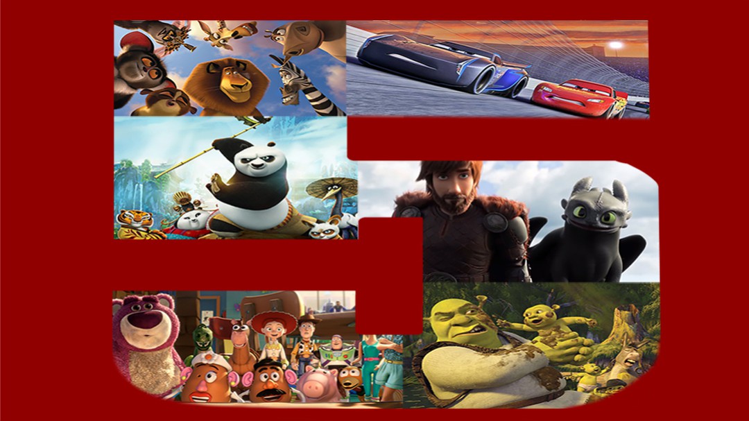 Top 5 de terceras partes de películas animadas por computador