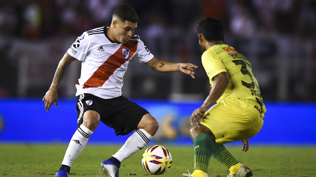 Quintero y Borré titulares en la derrota de River por liga argentina