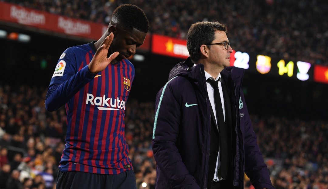 Demebele lesión: Dembélé estará dos semanas fuera por lesión