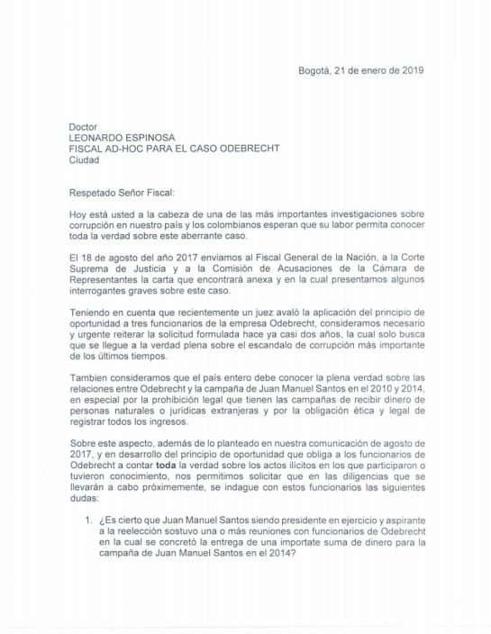 Uribe y Pastrana Odebrecht: Uribe y Pastrana le piden al fiscal Ad Hoc averiguar por plata de Odebrecht Uribe y Pastrana Odebrecht: Uribe y Pastrana le piden al fiscal Ad Hoc averiguar por plata de Odebrecht