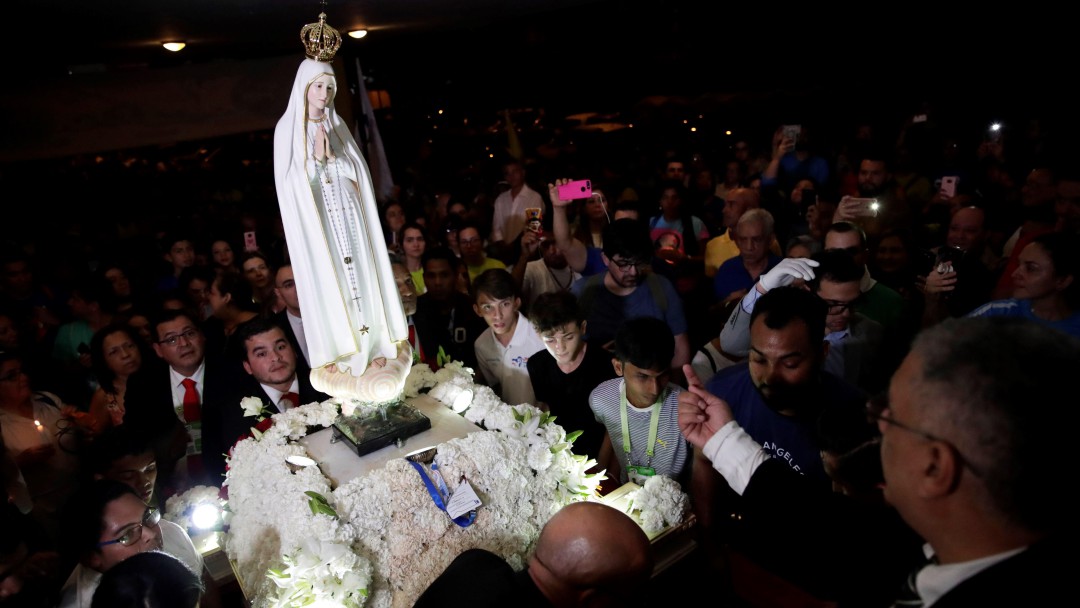 Desde Portugal llegó a la JMJ la imagen original de la Virgen de Fátima