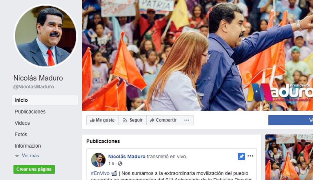Cuentas de Facebook e Instagram de Nicolás Maduro: ¿Por qué Maduro no tiene cuenta verificada?