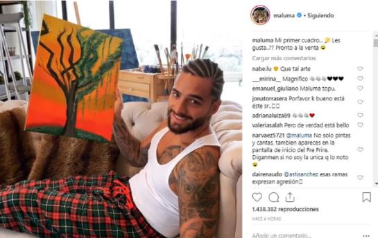 Maluma como pintor: La nueva faceta de Maluma