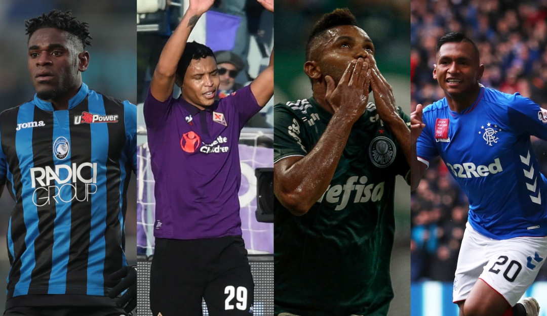 Duván Zapata, Luis Fernando Muriel, Miguel Borja y Alfredo Morelos