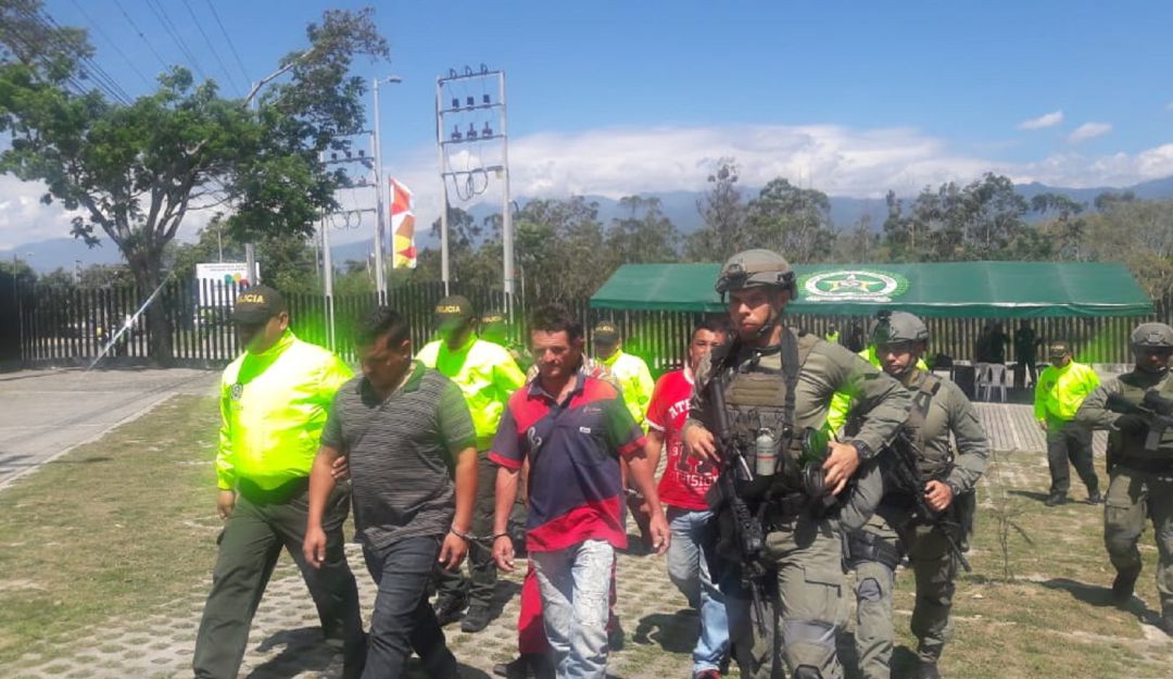 Los capturados fueron enviados a la cárcel de Picaleña.
