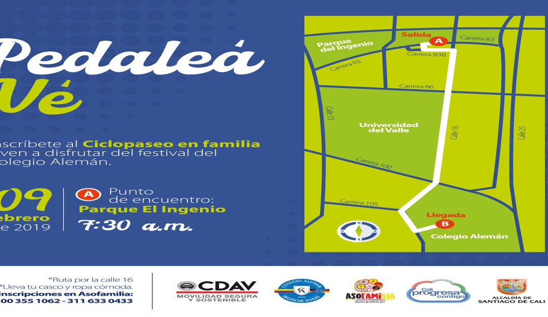 Los colegios de Cali se montan en la bicicleta