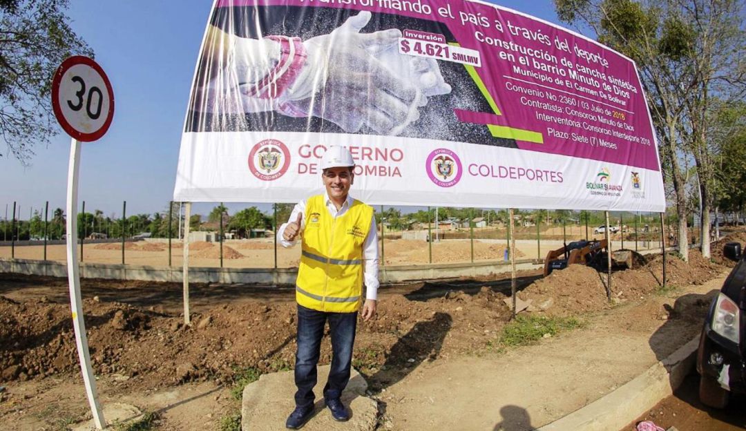 Carmen de Bolívar: Gobernador revisa últimos avances de obras en El Carmen de Bolívar