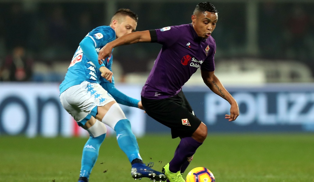 muriel fiorentina: Muriel fue titular en el empate de la Fiorentina ante Nápoles