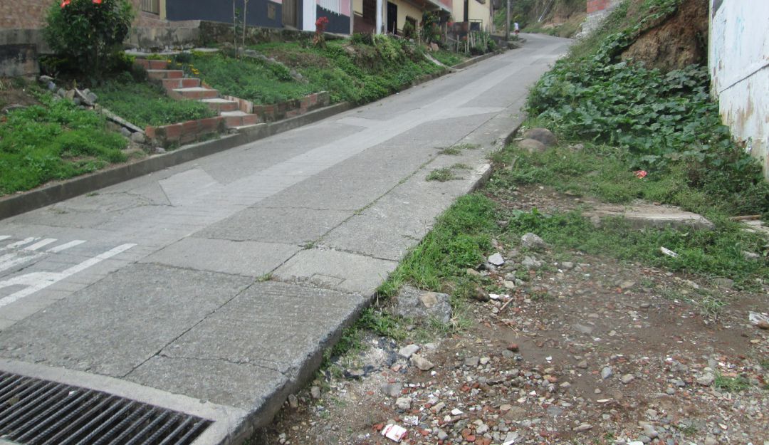 Sitio donde fue asesinado Oscar Alexander Estrada Vélez en Riosucio