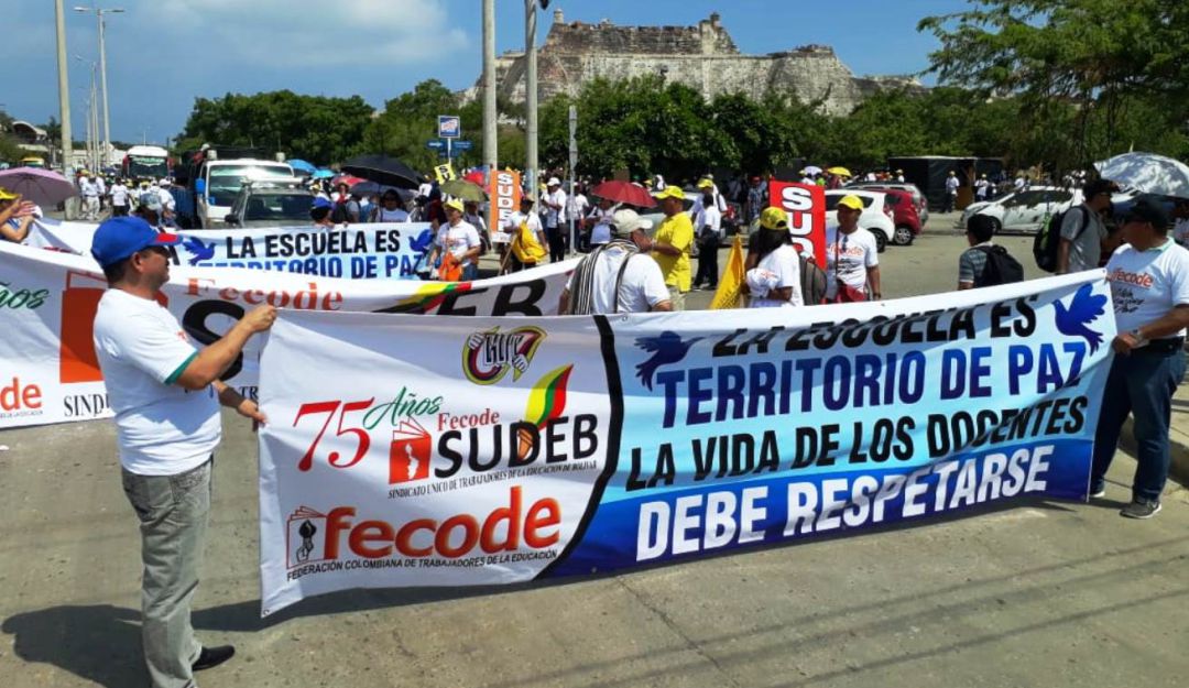 Educación Sudeb Rechazo Cartagena: Maestros en Bolívar rechazan sanciones propuestas por el Centro Democrático