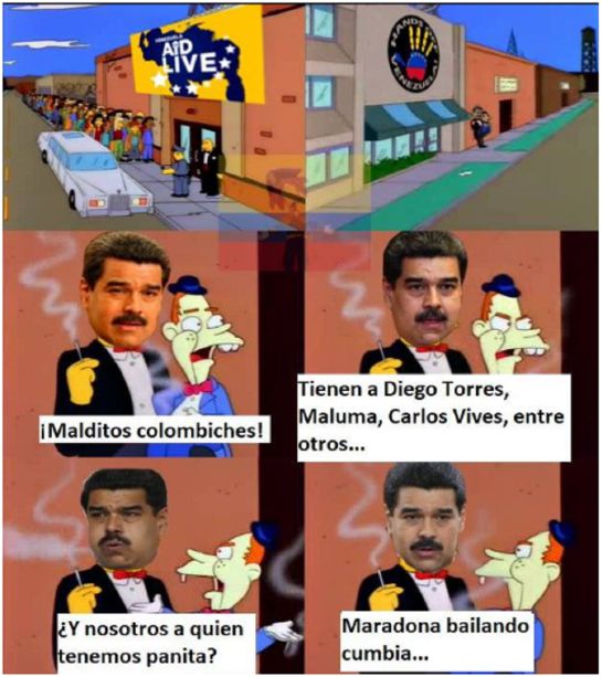 Concierto Maduro Venezuela Aid Live: ¡Los memes no paran! Así se quedó Maduro viendo el Venezuela Aid Live Concierto Maduro Venezuela Aid Live: ¡Los memes no paran! Así se quedó Maduro viendo el Venezuela Aid Live