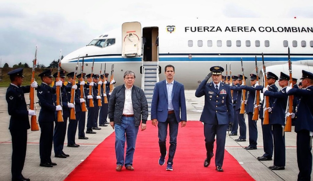 Guaidó en Bogotá: “Insistiremos en la libertad”, Juan Guaidó ya está en Bogotá