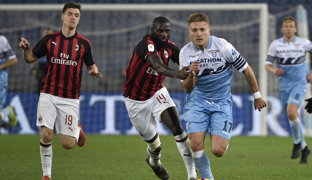 Lazio Milan Copa Italia semifinal: Lazio y Milan igualaron en primera semifinal de la Copa Italia