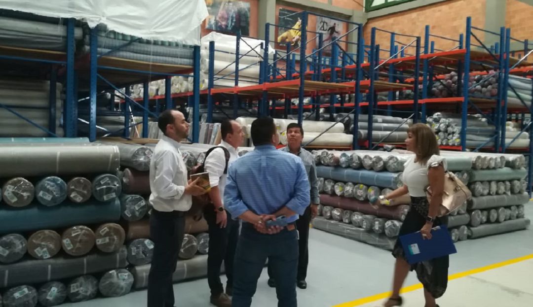 Los empresarios recorrieron las instalaciones del parque logístico.
