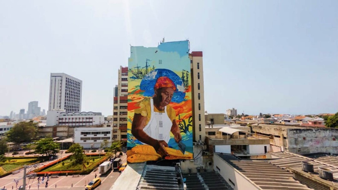 Grafiti más grande de Colombia fue retocado