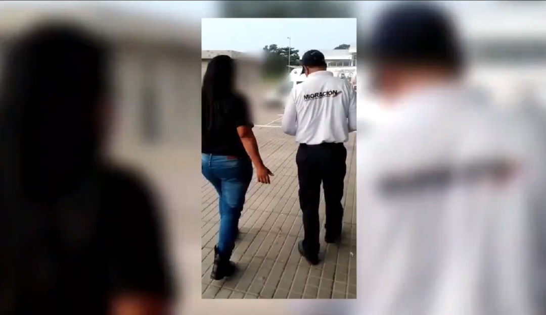 Pau Pau en el proceso de deportación a Venezuela