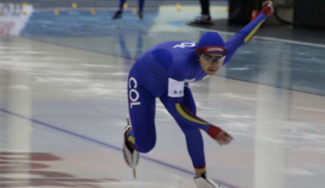 Diego Amaya Nacional de Hielo: Diego Amaya ganó oro e impuso nueva marca en Nacional de Hielo