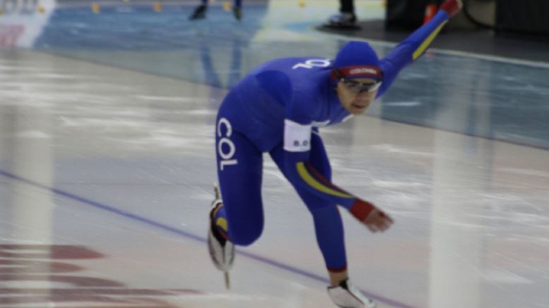 Diego Amaya ganó oro e impuso nueva marca en Nacional de Hielo