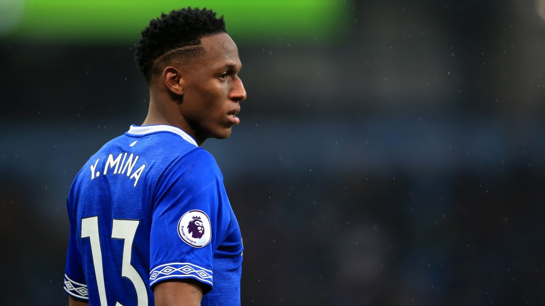 Yerry Mina reapareció con el Everton tras más de un mes fuera