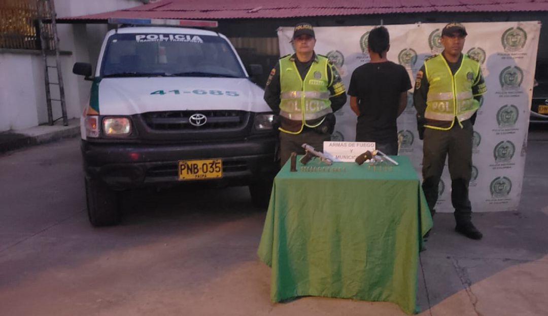 captura armas de fuego incautación municiones: Capturan de un hombre en zona rural de Supía