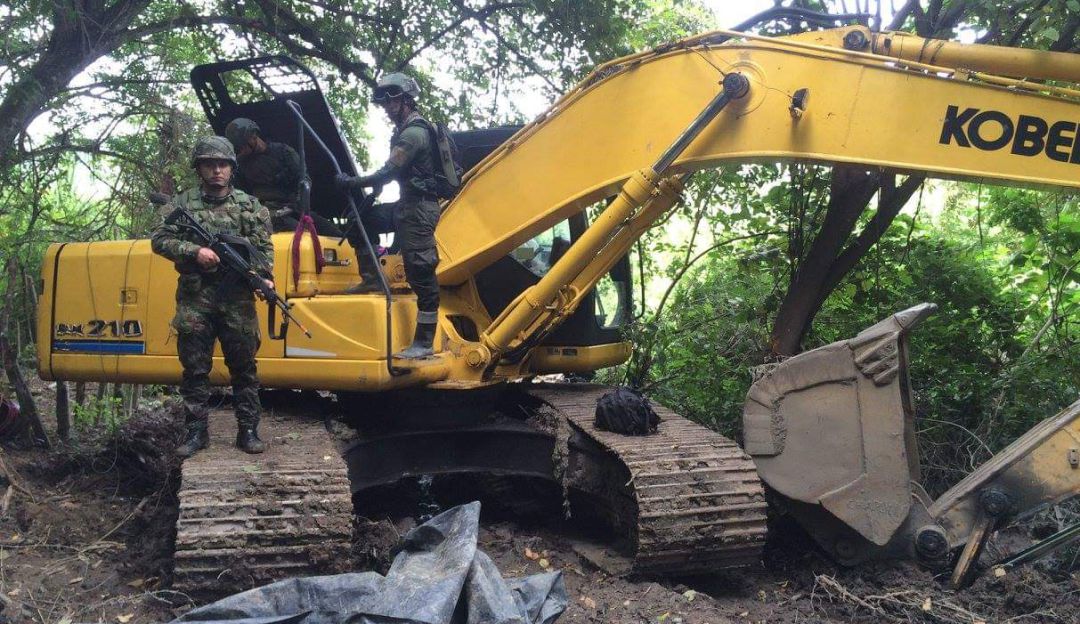 maquinaria minerìa ilegal bajo Cauca rentas ilegales: Incautan maquinaria de miles de millones de pesos usada en minería ilegal