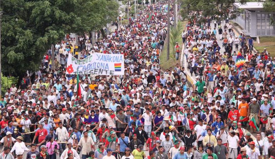 Movilizaciones en Cauca durante el 2017 por la misma razón.