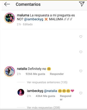 Maluma y Becky G: Novia de Maluma siente celos de Becky G por esta comprometedora fotografía Maluma y Becky G: Novia de Maluma siente celos de Becky G por esta comprometedora fotografía