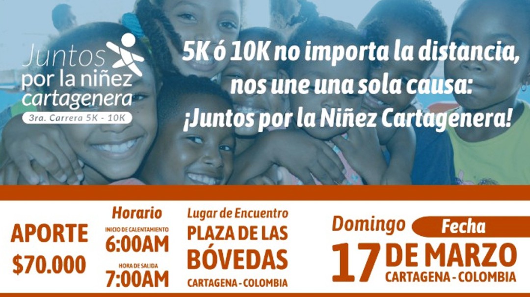 Este domingo tercera Carrera por la Niñez Cartagenera