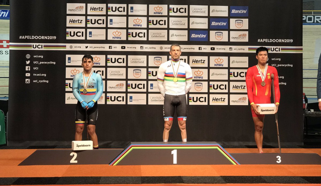 Alejandro Perea plata Scratch Mundial: Alejandro Perea ganó plata en el Scratch del Mundial de Paracycling