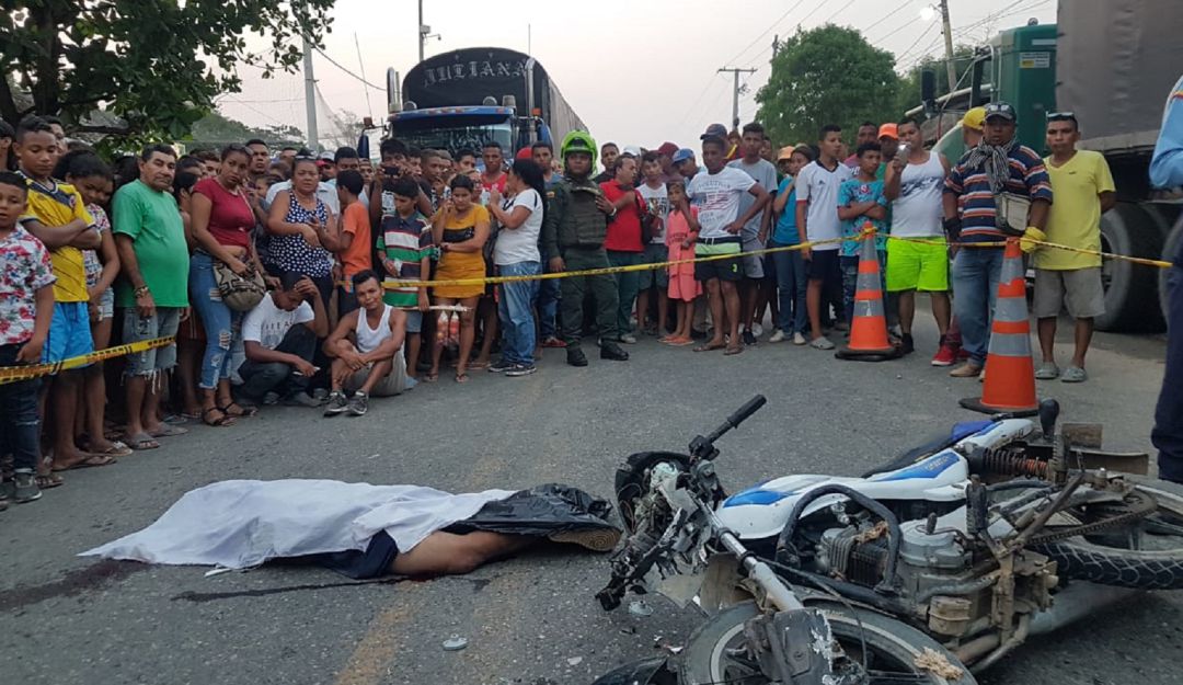 Accidente motociclista muerto Carmen de Bolívar San Jacinto: Accidente en carreteras de Bolívar deja un motociclista muerto