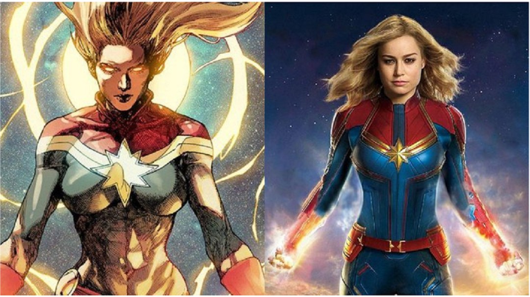Las comparaciones más fuertes entre el cómic y la cinta de Capitana Marvel