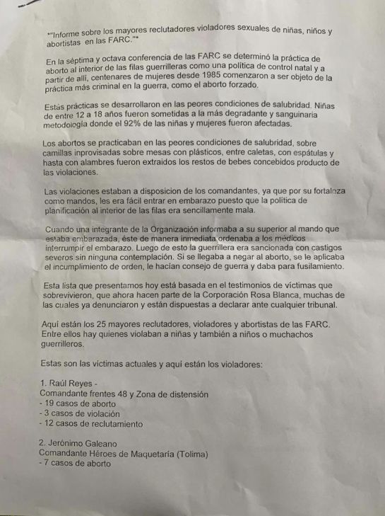 Señalados: Estos son los excomandantes guerrilleros con más acusaciones de violación Señalados: Estos son los excomandantes guerrilleros con más acusaciones de violación