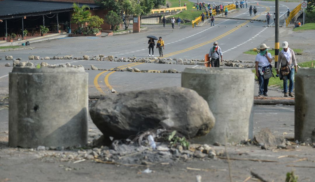 Protesta vía panamericana: Nueva protesta de los indígenas mantiene cerrada la vía Quibdó-Medellín