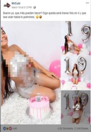 Desnudos: Joven de 19 años celebró su cumpleaños desnudándose en fotos virales Desnudos: Joven de 19 años celebró su cumpleaños desnudándose en fotos virales
