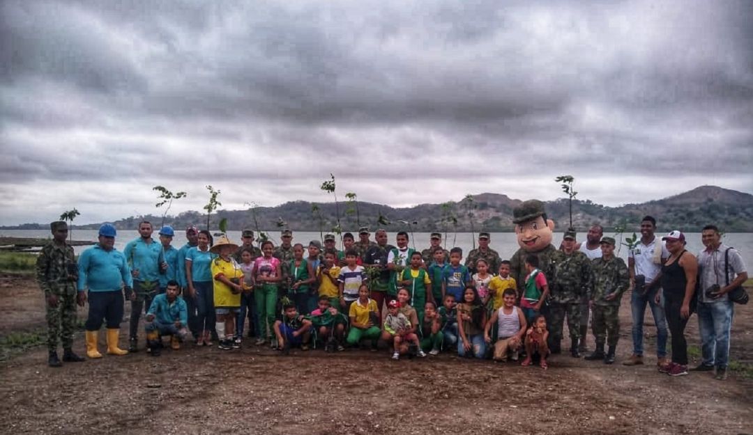 Ciénaga Grande Simití sur de Bolívar: Realizan jornada de reforestación en Ciénaga de Simití, sur de Bolívar