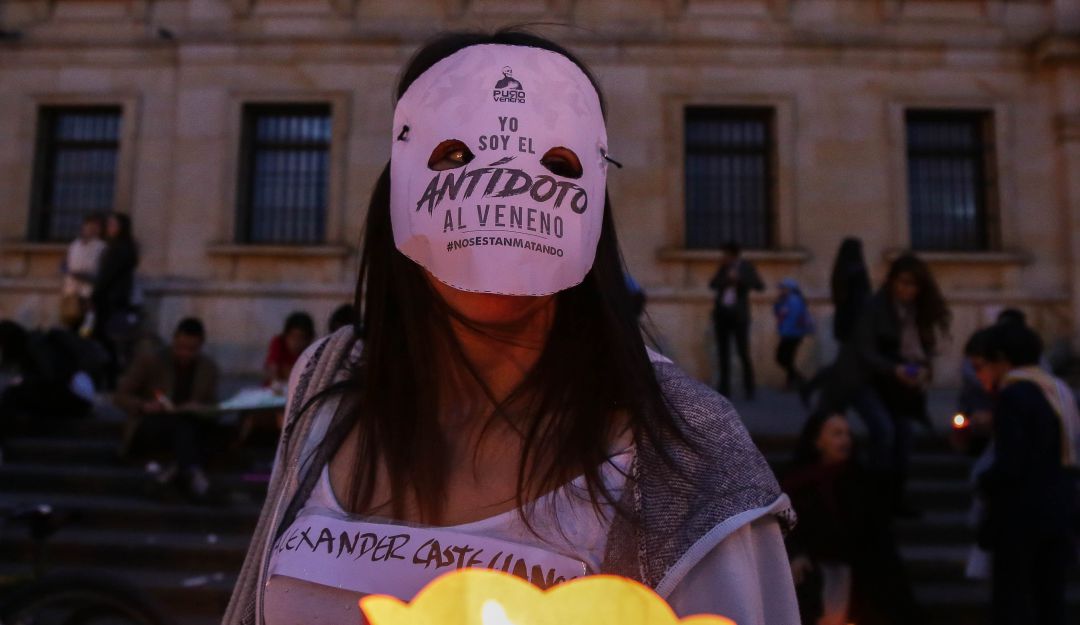 Asesinatos líderes sociales: Marcha París - La Haya en protesta por asesinatos de activistas en Colombia