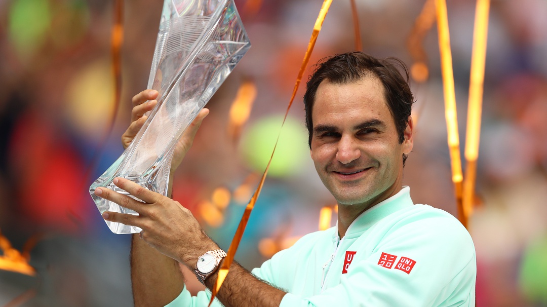 Federer se proclamó campeón en Miami y llegó a su título 101