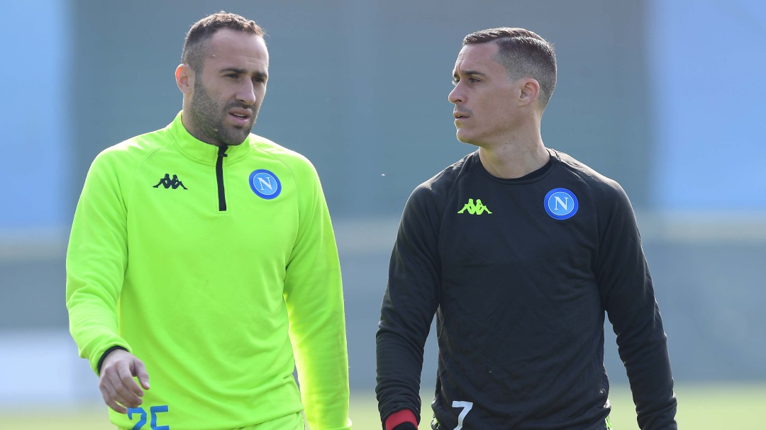 David Ospina volvió a entrenarse con el Napoli