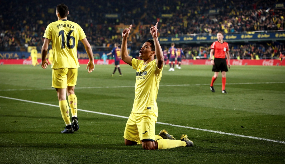 Colombianos en el exterior: Gol de Carlos Bacca en el empate entre Villarreal y Barcelona