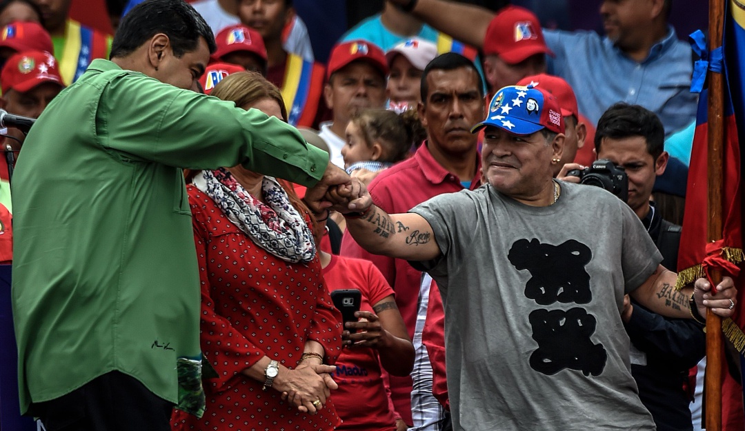Maradona sancionado México Maduro Trump: Maradona podría ser sancionado en México por elogios a Maduro