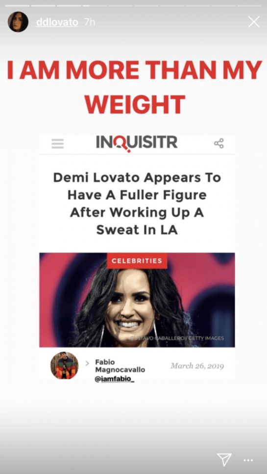 Demi Lovato: Demi Lovato lanza duras críticas a un titular que se refirió a su cuerpo Demi Lovato: Demi Lovato lanza duras críticas a un titular que se refirió a su cuerpo