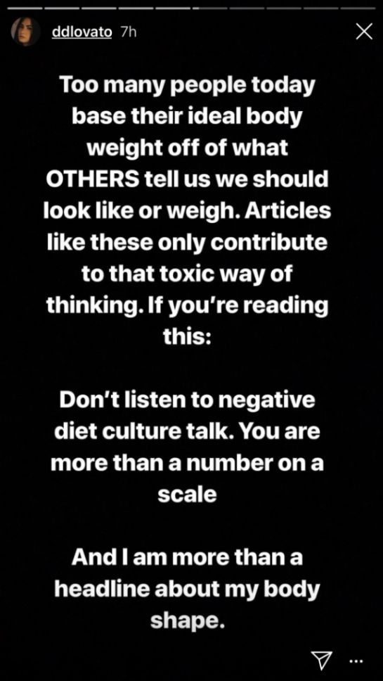 Demi Lovato: Demi Lovato lanza duras críticas a un titular que se refirió a su cuerpo Demi Lovato: Demi Lovato lanza duras críticas a un titular que se refirió a su cuerpo