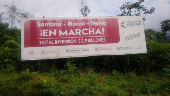 La vía Santana - Mocoa - Neiva, una 4-G en el olvido La vía Santana - Mocoa - Neiva, una 4-G en el olvido