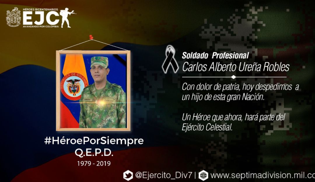 Ataque ELN Antioquia, Valdivia Bajo Cauca, Soldados muertos: Ataque del ELN deja un soldado muerto y 6 heridos en Valdivia, Antioquia