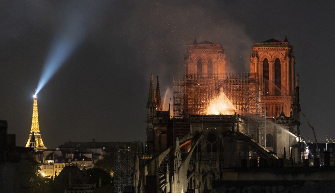 Incendio en la Catedral de Notre Dame