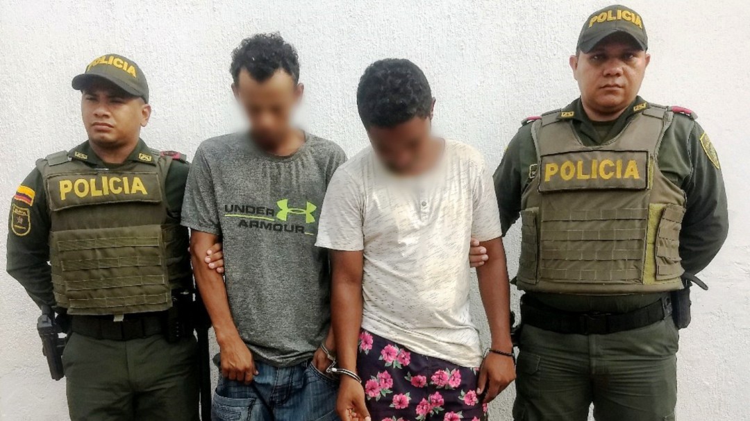 Policía de Bolívar logra las primeras dos capturas en Arjona
