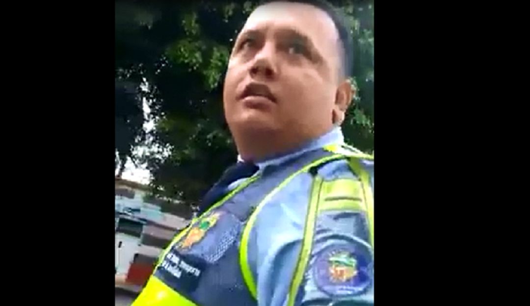 Escándalo en Ibagué por video publicado por un agente de tránsito