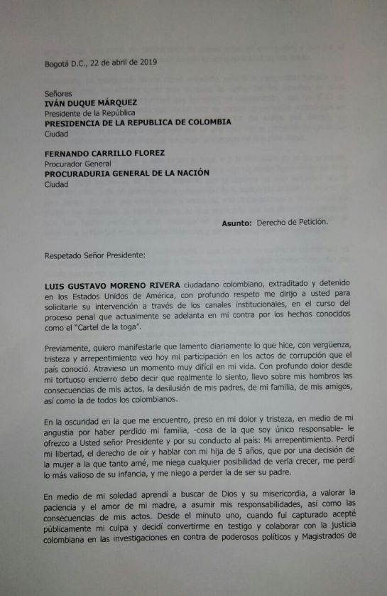 Cartel de la Toga: Ex fiscal Moreno: Cartel de la toga está a punto de quedar en la impunidad Cartel de la Toga: Ex fiscal Moreno: Cartel de la toga está a punto de quedar en la impunidad