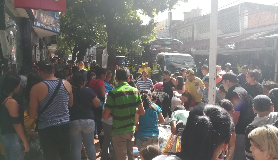 Protesta de vendedores ambulantes en Cúcuta: Ambulantes fueron desalojados del centro de Cúcuta